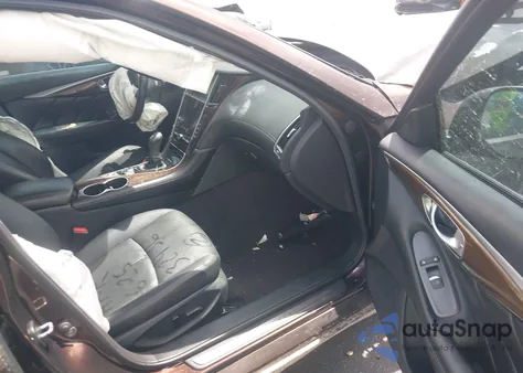 2018 Infiniti Q50 3.0T Luxe z USA, uszkodzony, nr VIN JN1EV7AP9JM353698